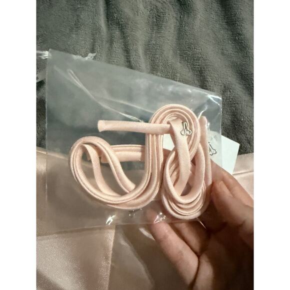 Alfred Sung NWT Pink Blush Formal Strapless Gown Dress Hi Low Pleated Satin - Picture 7 of 13